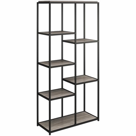Quincy-Boekenkast - 5 Planken - Grijs