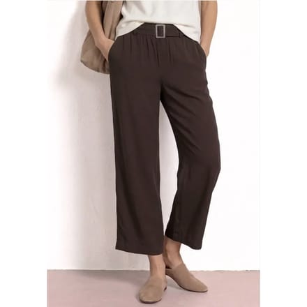 7/8 Wide Legs broek met riem