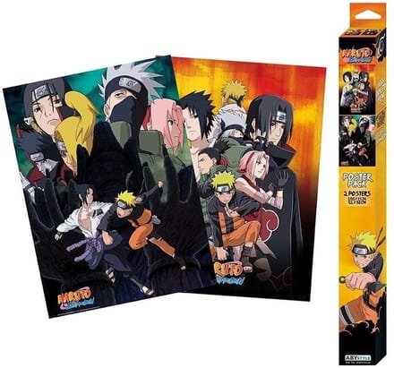 ABYstyle - NARUTO SHIPPUDEN Set 2 Chibi Posters Ninjas (52x38cm) - Poster