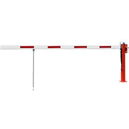 Wegafzetting met gasdrukveer, vouwvoet, 4230 mm