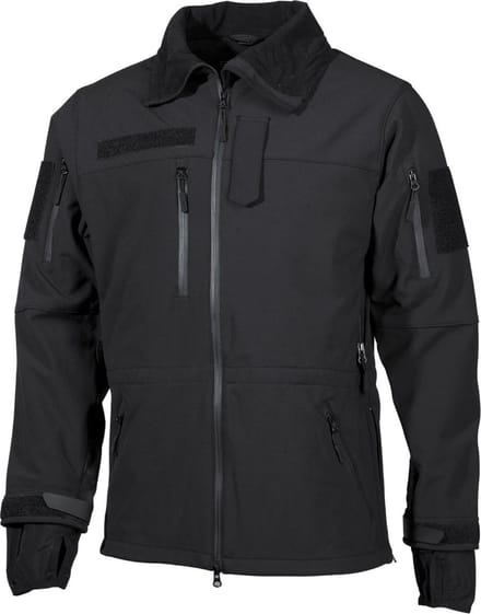 MFH Professional Softshelljas - "High Defense" - zwart - maat M