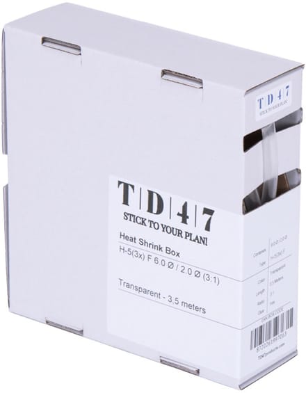 TD47 Krimpkous Box H-5(3x)-F 6.0Ø / 2.0Ø 3.5m - Transparant