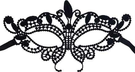 Miresa - Masker MM052 - Sexy kanten masker voor ogen - Zwart