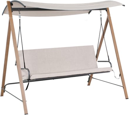 BONAGIA - Schommelbank - Beige - Staal