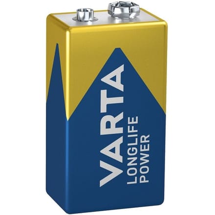 VARTA-batterij Longlife Power, spanning 9 V, extra lange levensduur, E-block, 1 stuk
