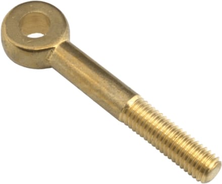 Oogbout M12x60mm - DIN 444 Halfdraad - Messing - A1-12060