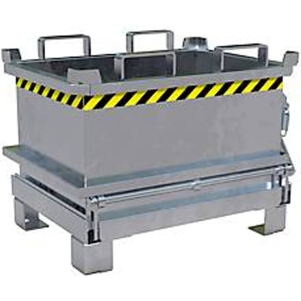 Bauer Mini-klapbodemcontainer MSB 150 - 800 x 600 x 625 mm - verzinkt