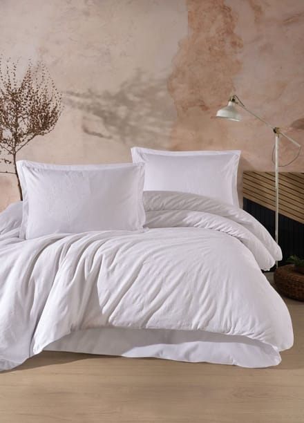 Lavella Ruya Dekbedovertrekset - 4-delig - Katoen - Wit - 200x220 cm