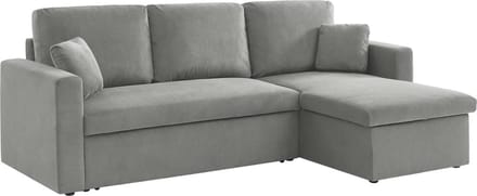 sweeek - Corduroy hoekslaapbank, ida, 3-zits