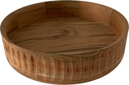 WinQ - Schaal Acaciahout d:25cm - fruitschaal hout - Houtenschaal rond