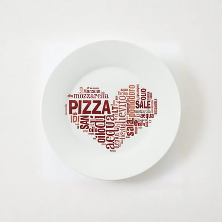 Bormioli Rocco Pizzabord - 33 cm - Rood - 1 stuk(s) -