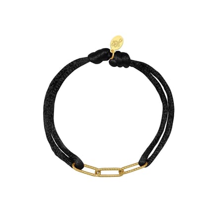 Jomide Armbandje Satin Chains - Zwart