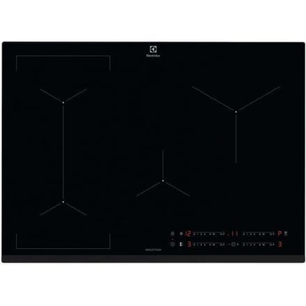 Plaque a induction - ELECTROLUX - 4 foyers - 71 x 52 cm - EIV734 - Noir