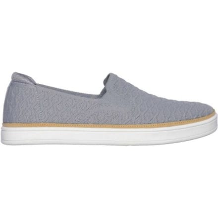 Skechers Coast Drive-loafers met structuur voor dames (Grijs)