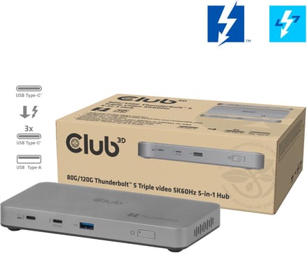 Club 3D - docking station - Thunderbolt 5