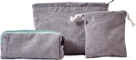 Cosmetica Organizer Set van 3 Stuks in Grijs - Toilettas, Make-up Tas en Reisaccessoires
