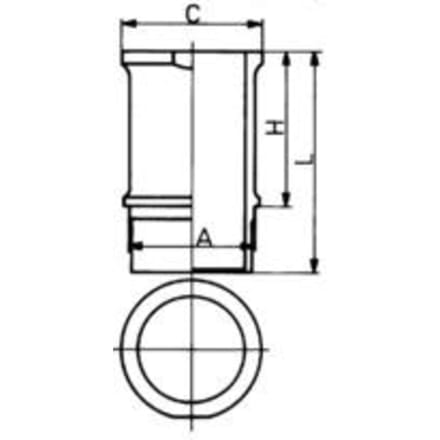 Voering, cilinderkop KOLBENSCHMIDT 89 584 110