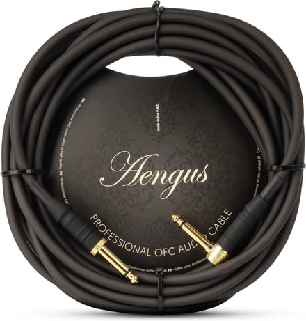 Áengus Gitaarkabel UltraFlex Instrumentkabel - 6.35mm mono jack plug haaks/recht - 5 meter