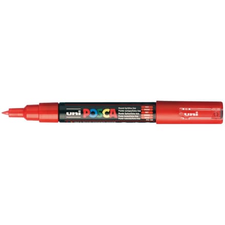 Posca marker met conische punt schrijfdikte extra-fijn rood