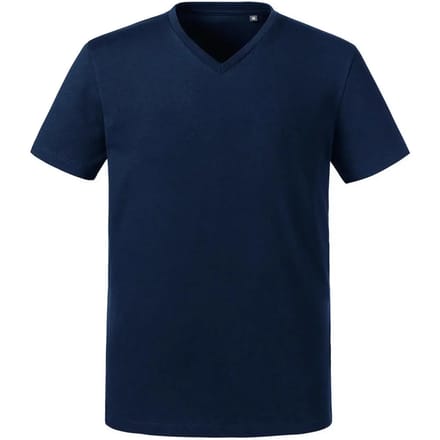 T-shirt met V-hals Russell Athletic Pure Organic