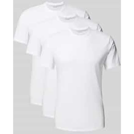 Calvin Klein Micro Stripes Crew Neck Shirts Heren (3-pack) - Maat M