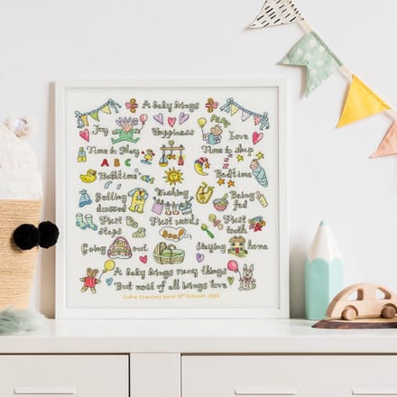 Bothy Threads Amanda Loverseed A Baby Brings borduren (pakket) XAL12