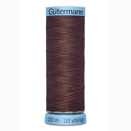 Gütermann Zijden naaigaren - chocolade