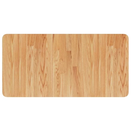 vidaXL - Wastafelblad - 80x40x1,5cm - behandeld - massief - hout - lichtbruin