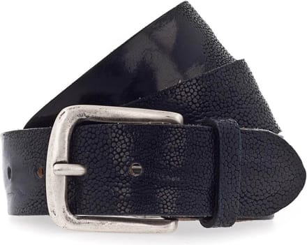 Vanzetti Leren Riem 40mm Leather Belt W80 Marine Blauw
