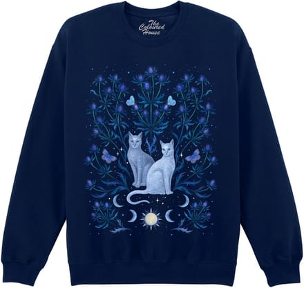 Katten Distels Blue Thistle Cats The Coloured House Sweater S