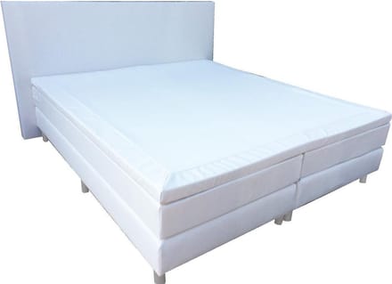 Slaaploods.nl Anda - Boxspring inclusief matras - 140x210 cm - Kunstleer - Wit