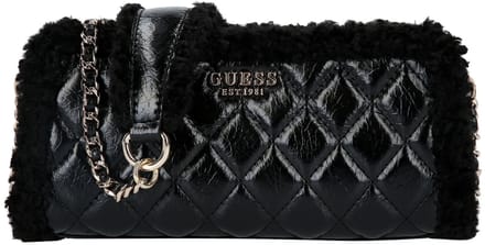 GUESS schoudertas Cristi Top Zip Crossbody Bag Black zwart