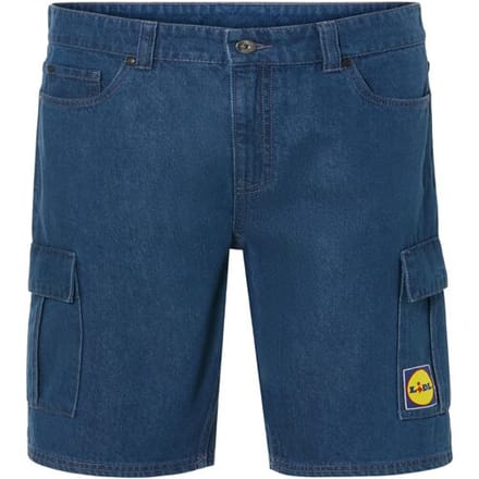 LIVERGY Korte Lidl heren broek (Blauw, 34)