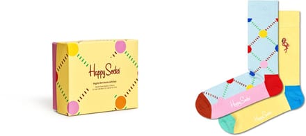 Happy Socks XARD02-3300 Argyle Dot Socks Gift Set 2-Pack - maat 36-40