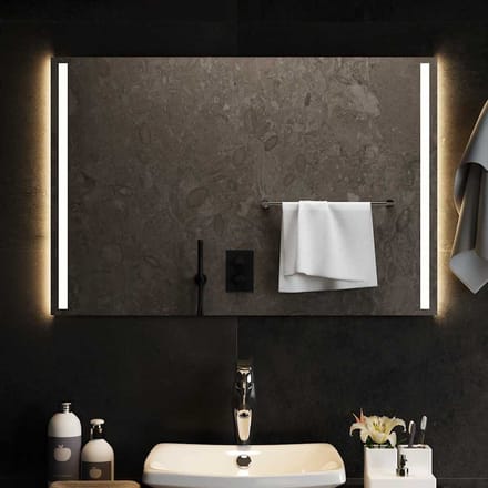 vidaXL - Badkamerspiegel - LED - 90x60 - cm