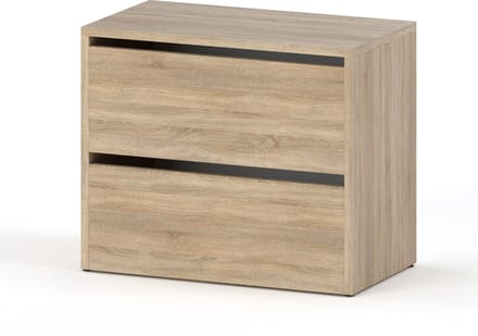 Meubel Square - Schoenenkast STEP - Eiken - Modulaire schoenenkast zonder handgrepen