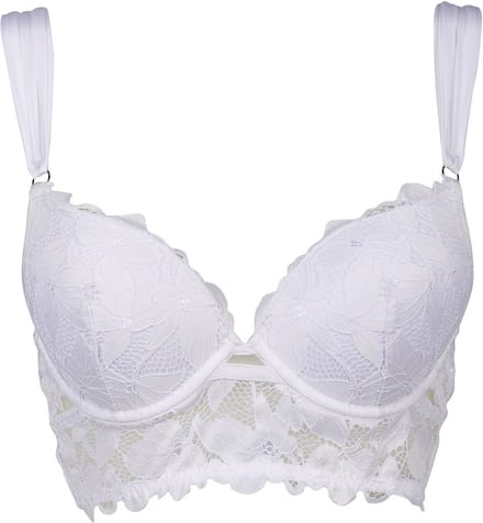 After Eden Morgan Longline two way boost bra, wider straps Dames Beha - Wit- Maat 85E