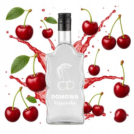 Bimberek Fala - Decoratieve Fles - 500ml - Elegante Print - Uniek Ontwerp