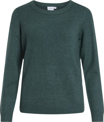 VILA - VIRIL O-NECK L/S KNIT TOP - NOOS - Dames - Gebreide truien