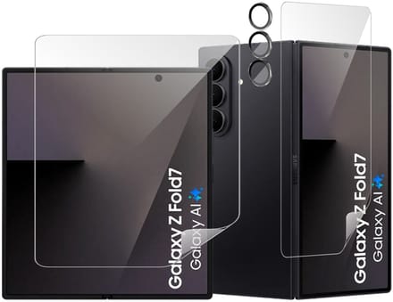 Screenprotector & Camera Protector geschikt voor Samsung Galaxy Z Fold 7 - Volledig Dekkend Premium PET