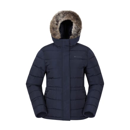 Mountain Warehouse Dames Comfort Gewatteerde Jas (Marineblauw)