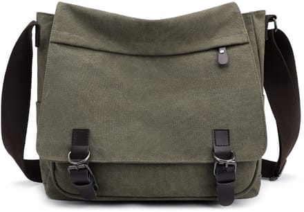 Heren schoudertas (crossbody) - grote capaciteit - Groen