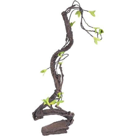 Reptiles artificiels grimpeur de vigne Jungle forêt courbure branche Terrarium Cage décor (S) gray