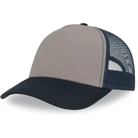 Atlantis Headwear Rapper Canvas Cap Recycled AT426 - GREY/NAVY - One size
