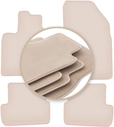 PREMIUM beige vloermatten voor: Dacia Sandero III hatchback 2021-