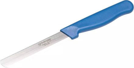Solingen Tafelmes – Allround Kartelmes – Brede Smeerkant – RVS – 21,5 cm – Blauw