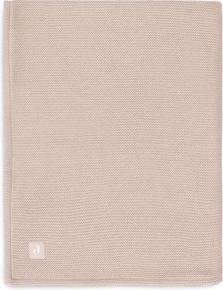 Jollein - Deken Ledikant 100x150cm Basic Knit - Dekentje Baby - Wild Rose/Fleece