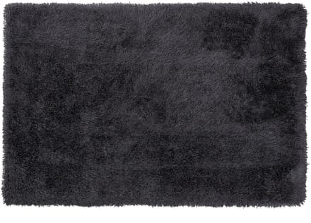 CIDE - Shaggy vloerkleed - Zwart - 140 x 200 cm - Polyester