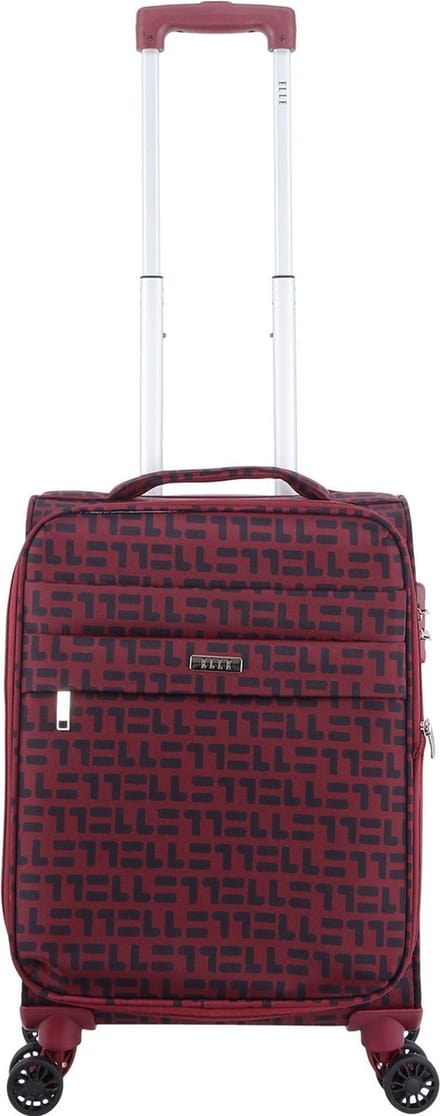 ELLE Couture Zachte Handbagage Koffer 55 cm - Small - Rood - Rood / Small
