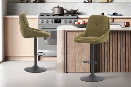 BBarstoel Sabine Groen – Verstelbare Zithoogte 64-85 cm – Draaibaar – Rousseau